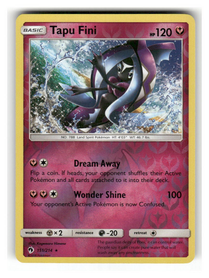 Tapu Fini - 151/214 - LP - SM - Lost Thunder