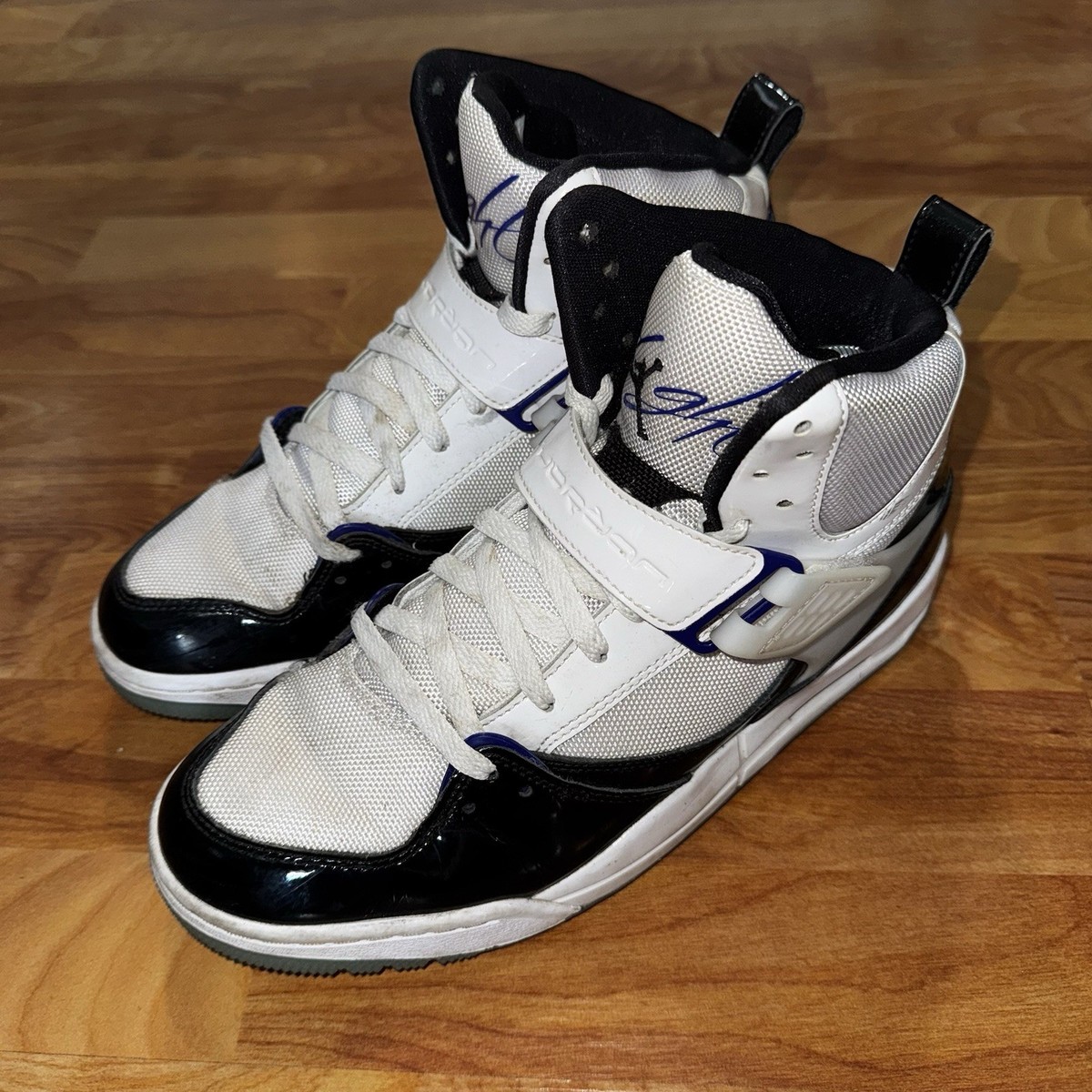 Jordan Flight 45 High Concord Basketball Sneaker Shoe US 8 with Box - DC2571-100 Jordan Flight 45 High Concord Size 8 DC2571-100 | eBay main image 4