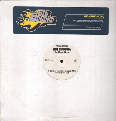 Big Buddha Be Here Now 12'' Vinyl UK Concrete Promo In Info Stickered Sleeve