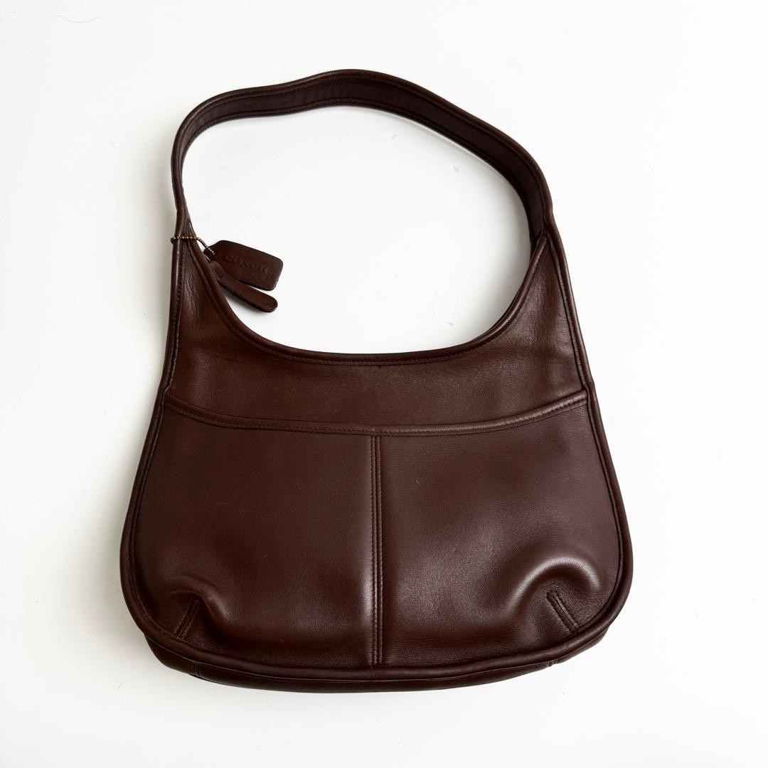 COACH Ergo Leather Shoulder Bag Brown Vintage USA Gold HW 9033