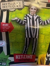 BeetleJuice Youth Halloween Costume Size M 7-8 New With Tags