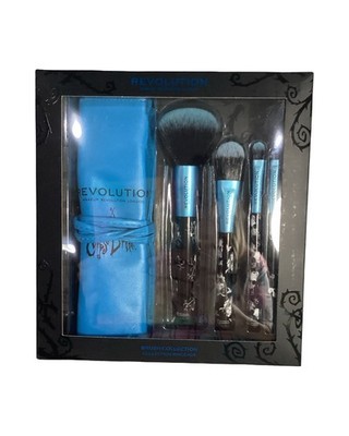 Revolution Warner Bros Corpse Bride 5pc Brush Set w/ Travel Holder NEW HALLOWEEN