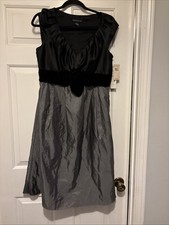 Vintage Spencer Jeremy Size 6 Evening Cocktail Party Prom NWT Black & Grey
