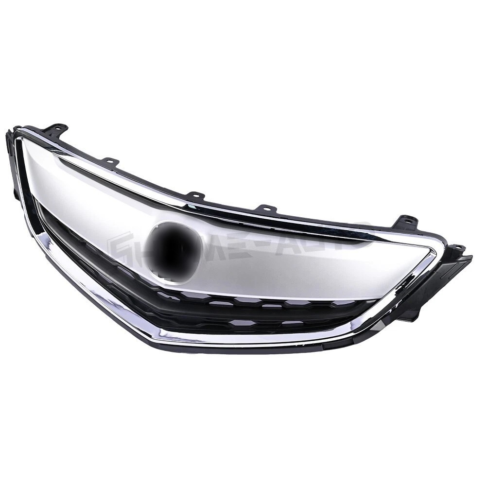 Front Upper Grille Grill For ACURA TLX 2015 2016 2017 Sliver