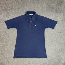 PENGUIN Grand Slam Polo by MUNSINGWEAR USA Golf 80s Blue S Golf Vintage