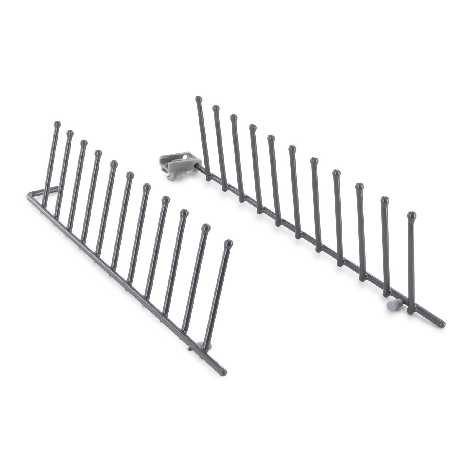 Inserts supérieurs pour paniers Bosch Siemens 12004140 avec rangées de pics amovibles en plastique gris