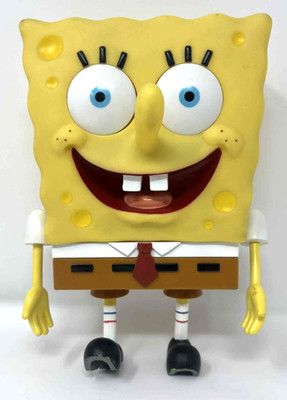 Rare Spongebob Squarepants Eye-Popping Talking Squeeze Me 2002 Nickelodeon 9''