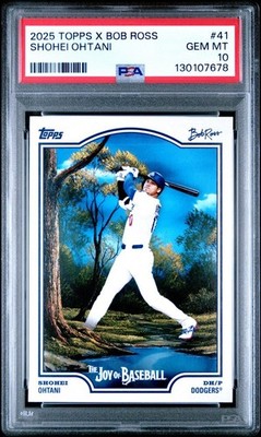 2025 Topps x Bob Ross The Joy Of Baseball Shohei Ohtani #41 PSA 10