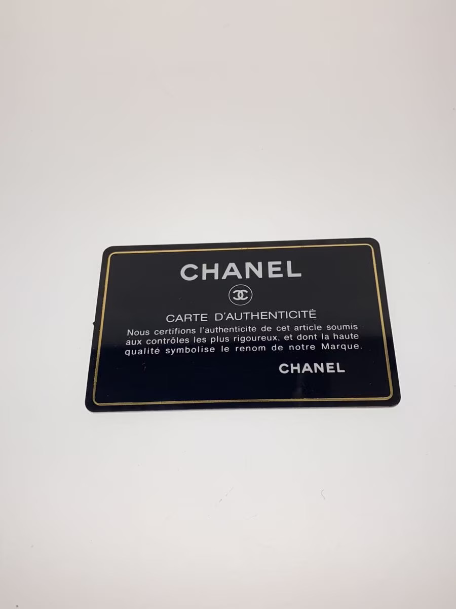 CHANEL Coco Matelasse Chain Card Case Enamel Black Women's thumbnail 6