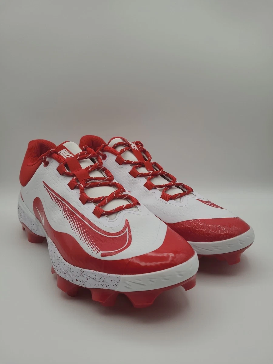 Vintage 2008 Nike Keystone Low Baseball Cleats Men\'s 11‎ Red White 317087-611 Nike Red 11 US Baseball & Softball Shoes & Cleats for Men  main image 4