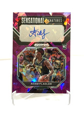 RC Auto #'d /99! Adam Flagler 2023 Prizm Draft Picks Purple Ice Auto #'d 51/99