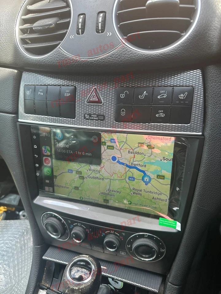 for Mercedes-Benz CLK C209 2003-2009 Android 14.0 GPS Car Stereo Radio 2+64 Foto 4 de 4