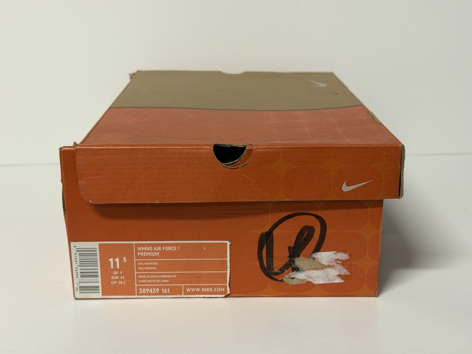 Nike Air Force 1 Premium Supreme Off White 309439-161 Women's Sz 11.5 (Men 10) thumbnail 12