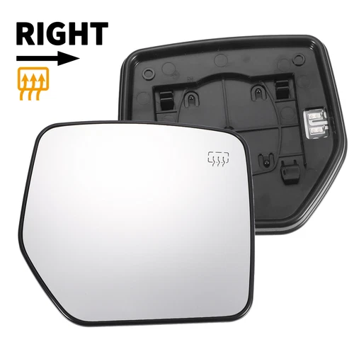 Car Right Passenger Side White Mirror Glass w/ Back Heated for Jeep Compass