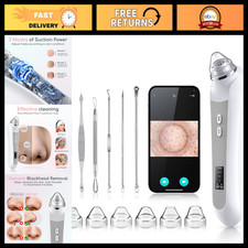 Blackhead Remover Vacuum with Camera, Pore Cleaner Tool, 6 Suction Heads, USB, 3