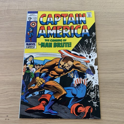 #ad CAPTAIN AMERICA #121 1969 Marvel Bronze Age 1st Man Brute High Grade 9.0 $22.00