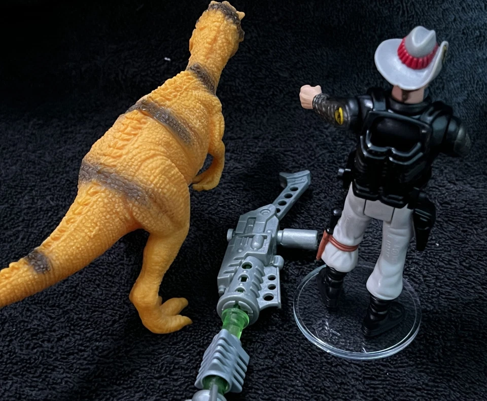 SGT 1993. T-REX TURNER • SOPORTE Y DINOSAURIO PERSONALIZADO • KENNER JURASSIC PARK SERIE 2 Foto 2 de 2