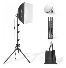 Raleno LED Softbox Lighting Kit Collapsible 16'' PS075 Photography Light Tripod
