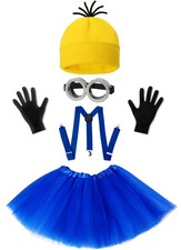 5 Pcs Halloween Costumes For Kids Girls, Halloween Cosplay Dress Up