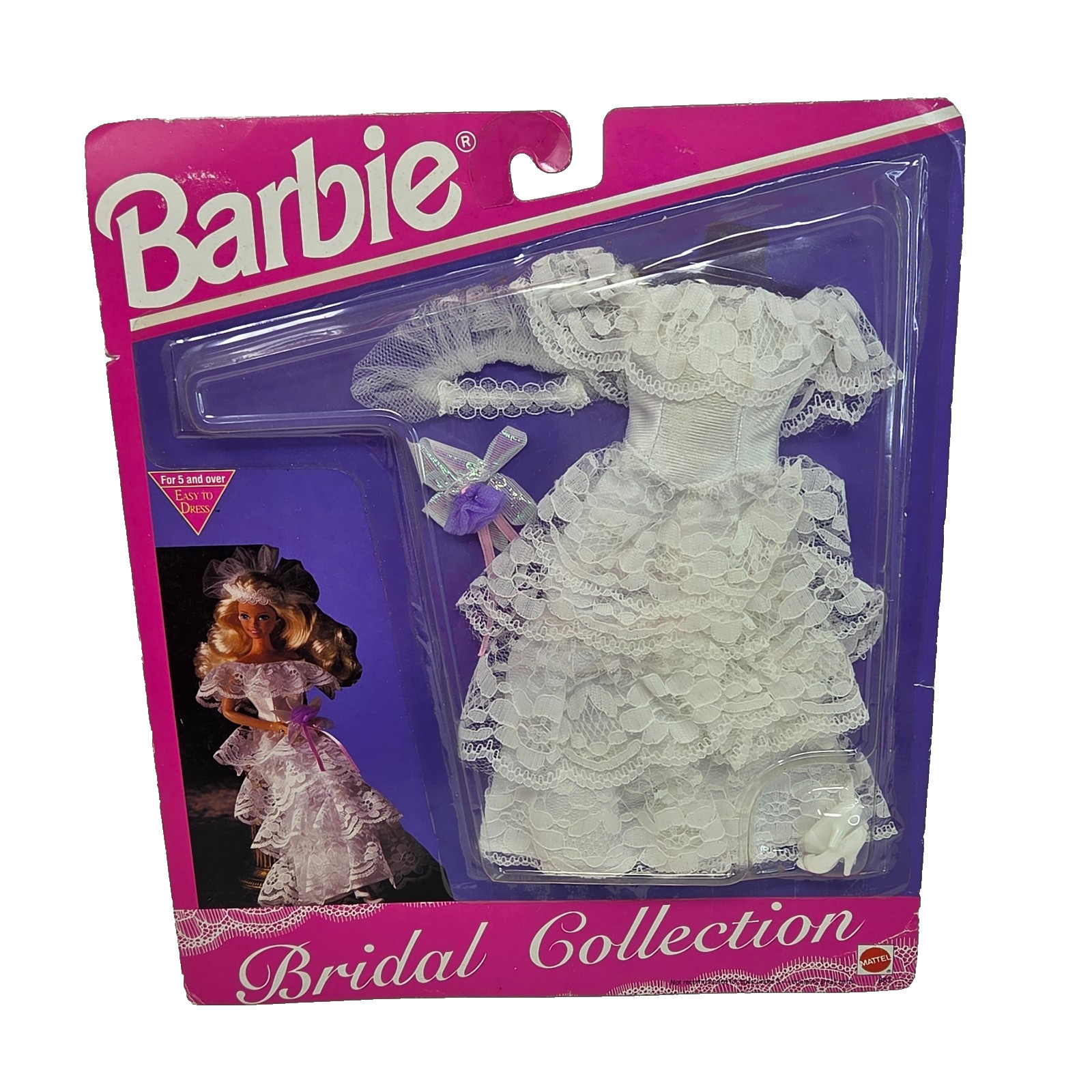 VINTAGE 1992 BARBIE BRIDAL COLLECTION WEDDING DRESS # 867 NEW IN PACKAGE MATTEL