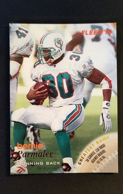 1996 Fleer - Bernie Parmalee #75 Miami Dolphins 