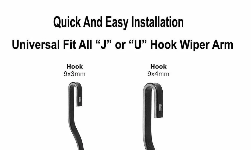 OEM Quality Windshield Wiper Blades 26inch+17inch For Subaru Legacy 2010-2018 Foto 4 de 4