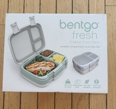 Bentgo Fresh 3-Meal Prep Pack Reusable Lunch Box Set Brand New!