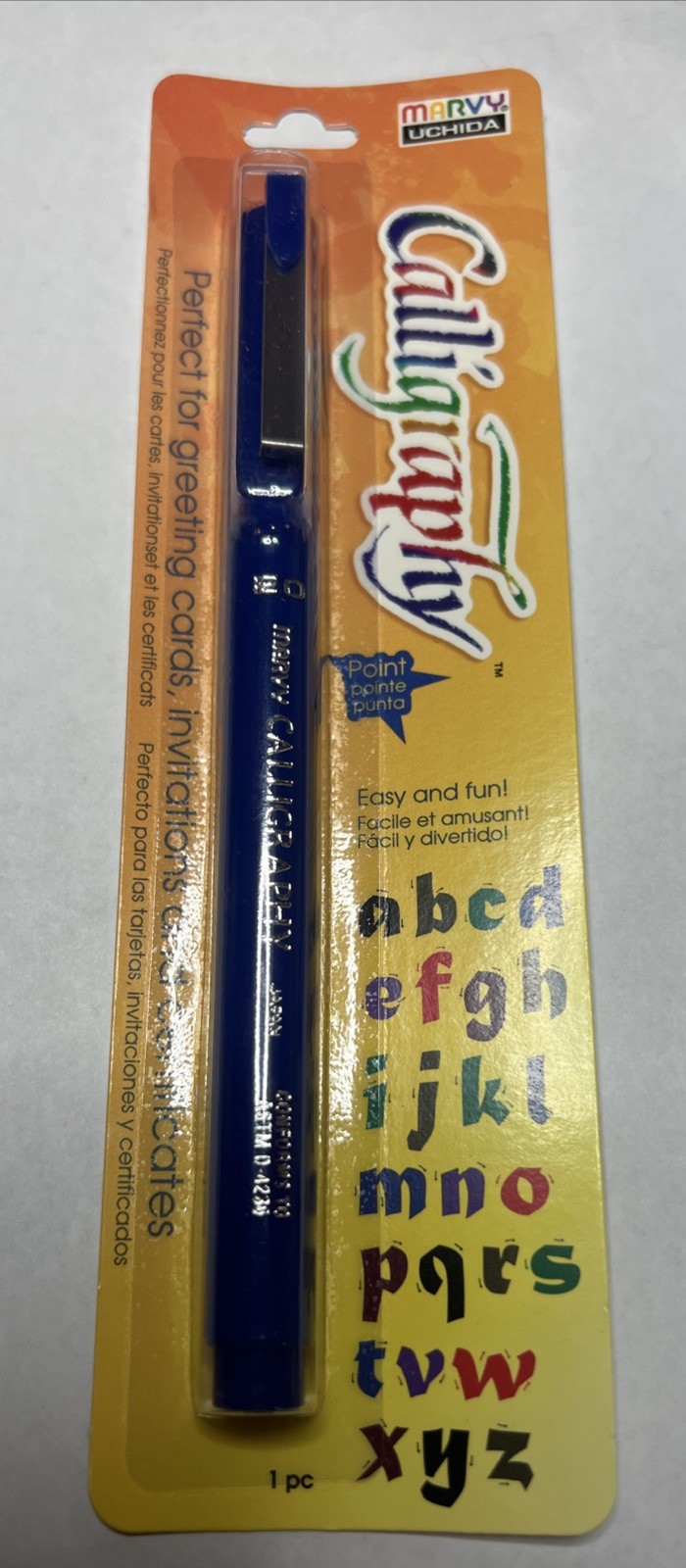 Marvy Uchida 6000 Calligraphy Pen Blue 2.0 Size Acid Free No