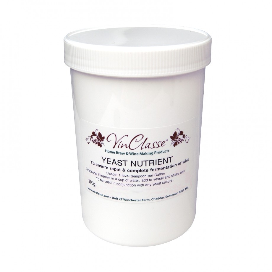 Vinclasse Wine Making Yeast Nutrient - 1kg Tub For Home Brew Beer Cider Lager