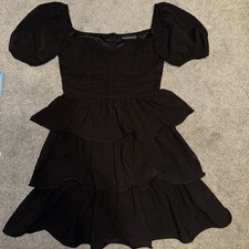 Black PrettyLittleThing dress- size 10. Brand new without tags
