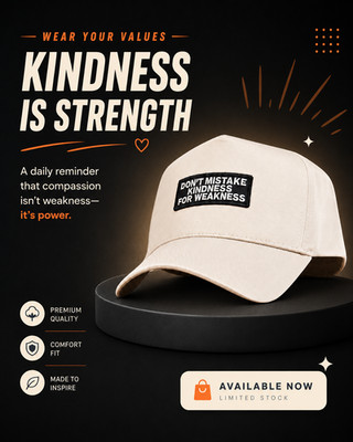 Don t Mistake Kindness for Weakness Hat Beige Patch Baseball Cap Unisex NEW