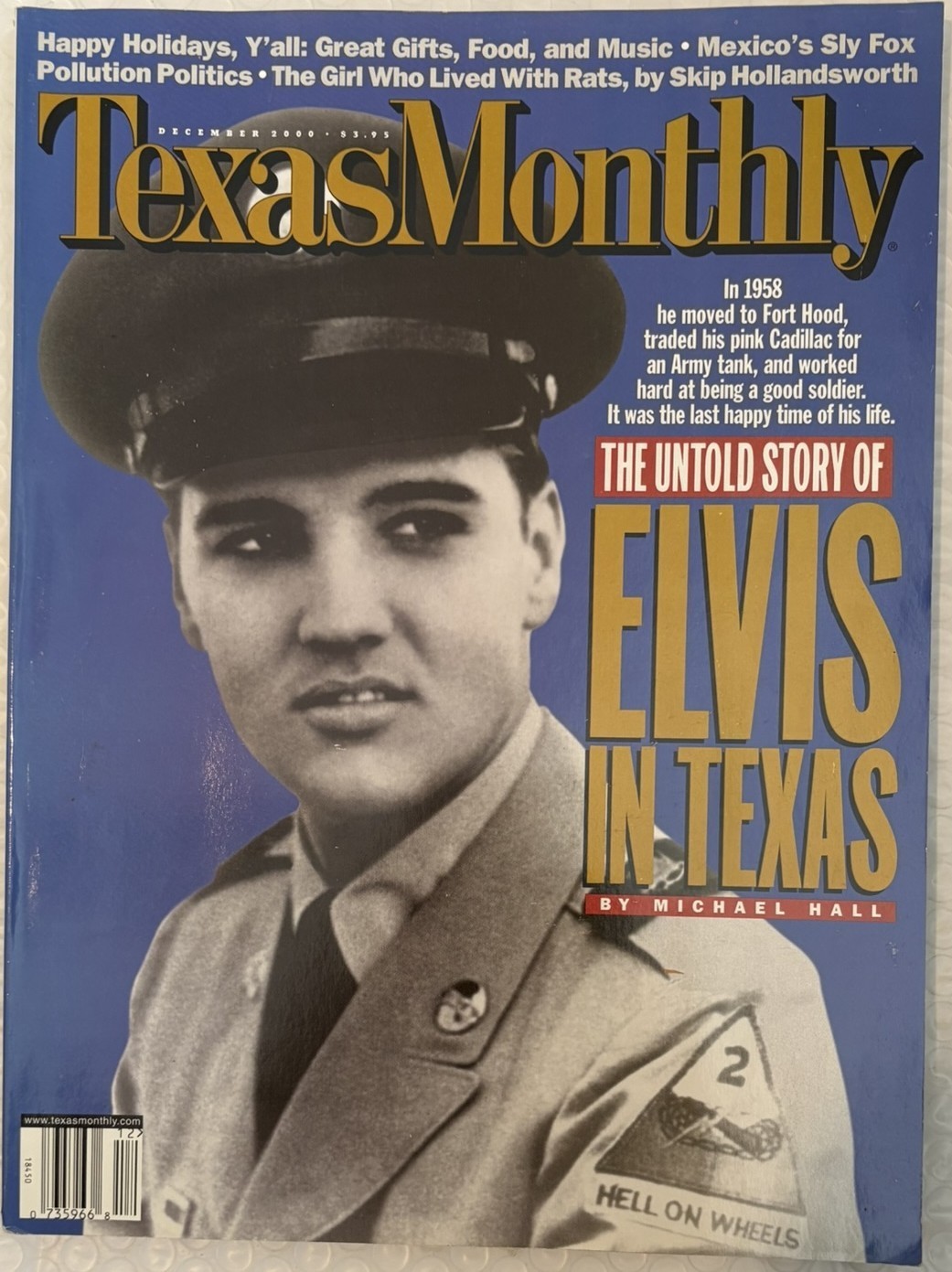 Texas Monthly Dec 2000 Elvis Presley In Texas Untold Story Issue