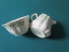 Irish Royal Tare Creamer And Sugar Shamrock  1 