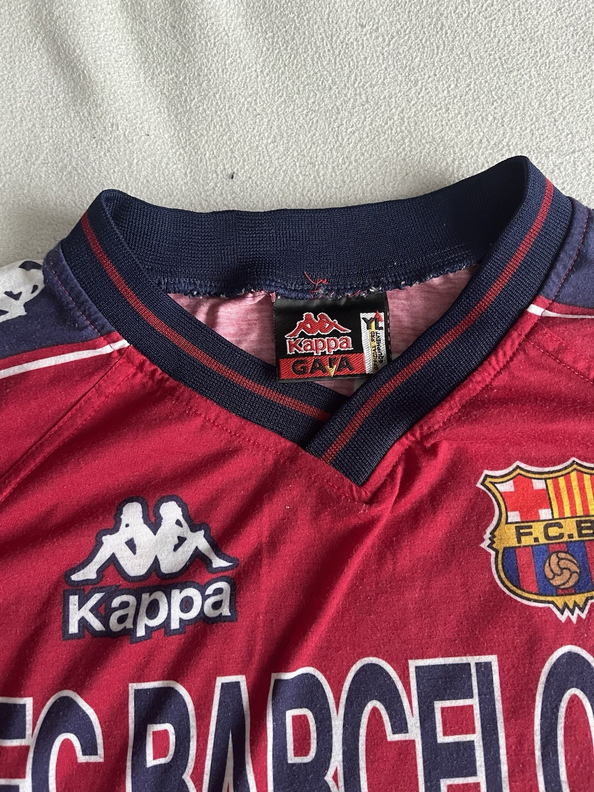 Kappa Signages Kappa F.C. Barcelona vintage Trikot | eBay UK