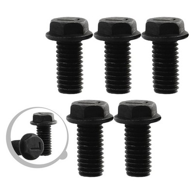 5pcs Saw Blade Screw M8 X 18mm Left Hand Thread Hex Flange For Cutting Machine