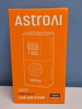 AstroAI Portable Car air Pump AIRUN L7 150 PSI - Flashlight, Power Bank - New