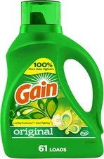 Gain + Aroma Boost Liquid Laundry Detergent, Original Scent, 61 Loads, 88 Fl Oz,
