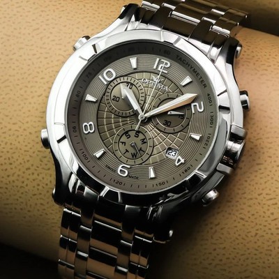 Optima - Swiss Chronograph Watch - OSC301-SS-2 Quartz 47 mm OSC301 50 m (5 ATM