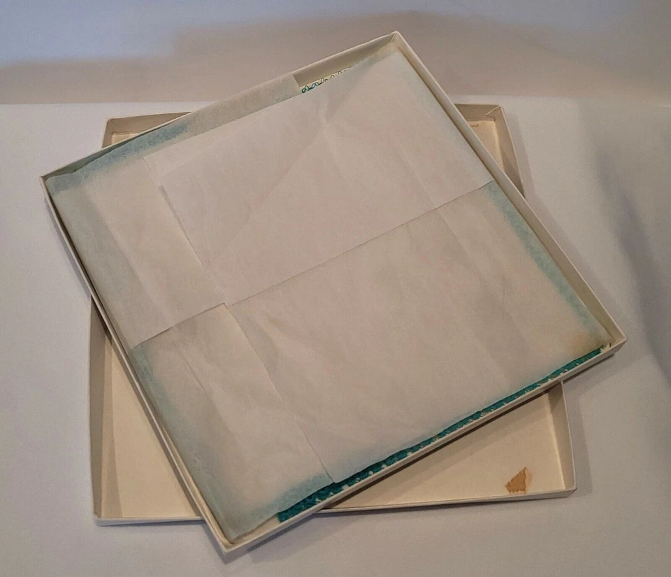 Nueva reliquia de boda nupcial vintage Hankie etiqueta original DESCO Foto 4 de 4