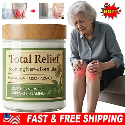Total Relie-f Magnesium Cream, Nerve Relief Magnesium Soothing Cream 80g US