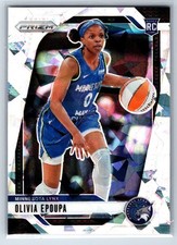 2024 Panini Prizm WNBA #95 Olivia Epoupa Ice Prizms Rookie Basketball