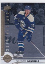 17/18 UD..ALEXANDER WENNBERG..SHINING STARS..# SSC-2..BLUE JACKETS.COMBINED SHIP