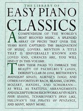 The Library of Easy Piano Classics Classical Solo Sheet Music Book