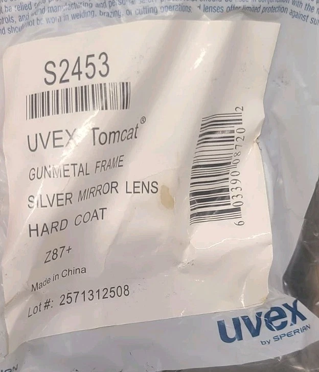 Gafas de seguridad Uvex TOMCAT Z87+ lentes grises con espejo plateado Foto 3 de 3