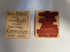 Butterer Stempel "Meinen Eltern und ich möchten euch...." ca. 70mm x 60mm