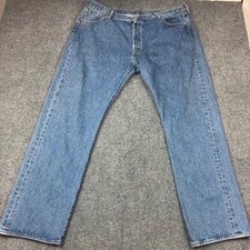 Vintage Levis 501 90's Original Fit Button Fly Jeans Mens 42x32 Straight Leg