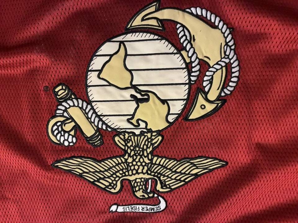 US Marine Corps Football Jersey Red, Rapid Dominance Size XL - Image 2 of 4