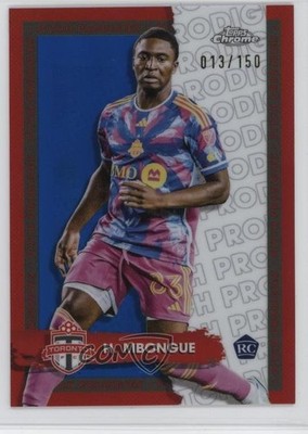 2024 Chrome MLS Pitch Prodigies Blue Refractor 13/150 Hugo Mbongue Rookie RC 9et