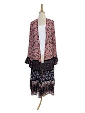 Free People Zahara Tiered Floral Duster Kimono XS