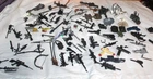 Lot of Vintage GI Joe & Unmarked Action Figures Weapons and Accessories